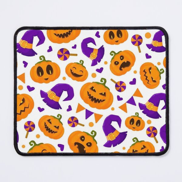 Item preview, halloween scary evil pumpkin funny pumpkin head seamless pattern designed and sold by ketkidesign.
