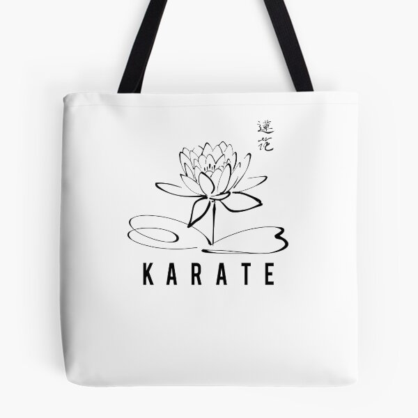 Item preview, Lotus Flower Karate Calligraphy Kanji Design for a Karate Instructor / Karate Beginner - For A Karate Lover designed and sold by TheKarateStore.
