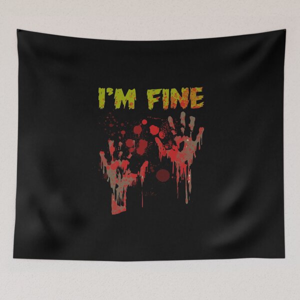 Item preview,  Zombie In Graveyard - Im Fine Bloody Hands designed and sold by ImagesDesigns.