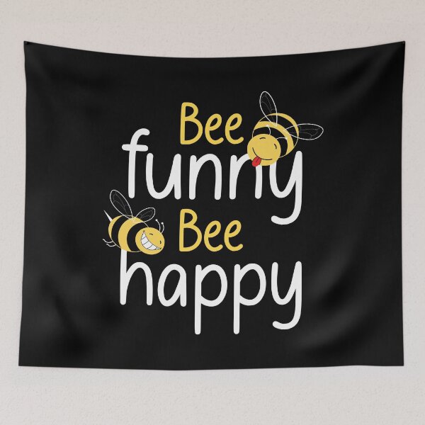 Item preview, Bee Funny Bee Happy The Bees Beekeeper Beekeeping Honeycomb designed and sold by ryboxxdesign.