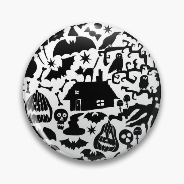 Item preview, halloween scary evil pumpkin funny pumpkin head seamless pattern designed and sold by ketkidesign.