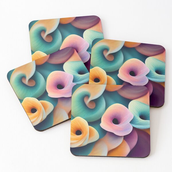 Item preview, Colorful Flowers Patterns and Curves  - Created by Artificial Intelligence designed and sold by Created-by-AI.