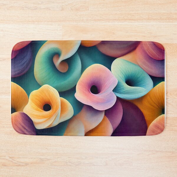 Item preview, Colorful Flowers Patterns and Curves  - Created by Artificial Intelligence designed and sold by Created-by-AI.