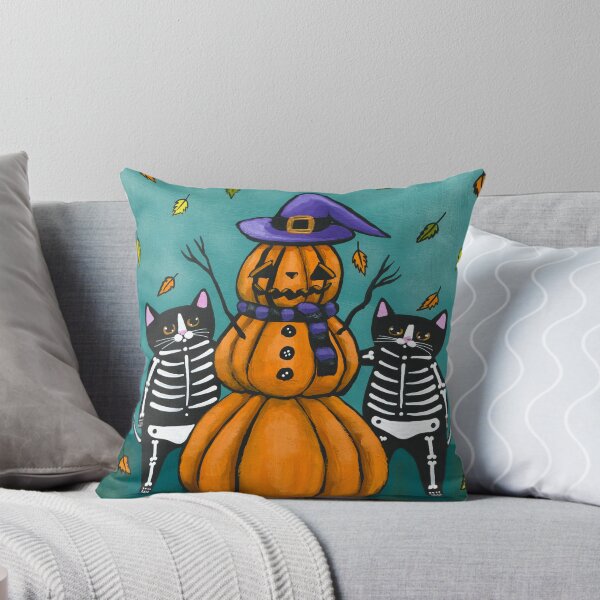 Item preview, Skellie Cats and the Pumpkin Witch designed and sold by KilkennyCat Art.