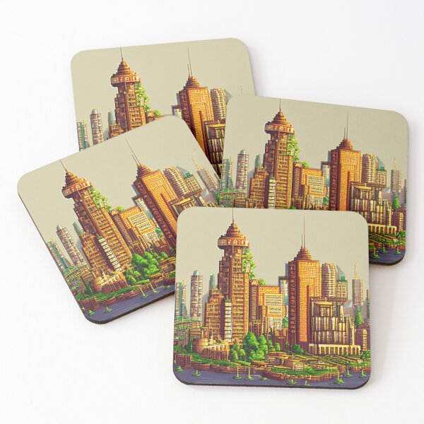 Item preview, Futuristic City City Future Digital Art 18th designed and sold by piXn-.