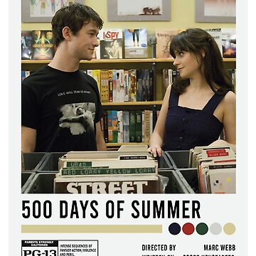 Artwork thumbnail, 500 Days of Summer Minimalist Poster by RioandMeCo