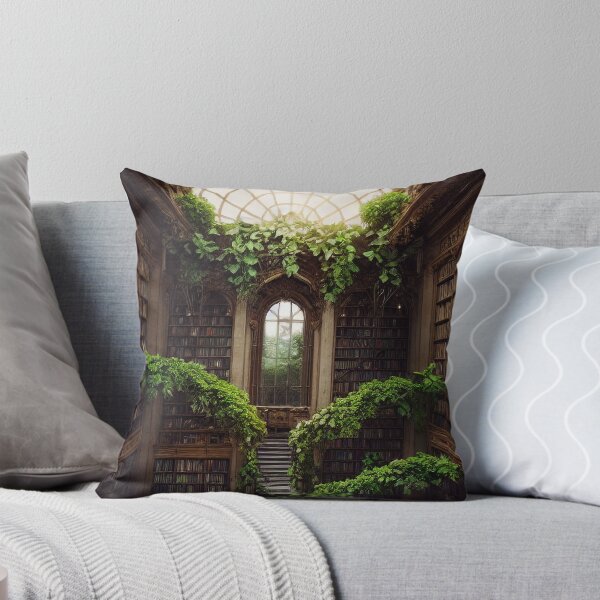 Item preview, Library filled with plants designed and sold by chatzous.
