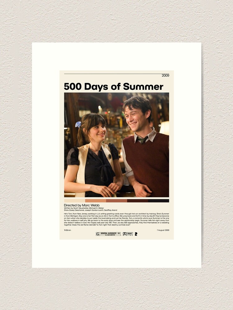 500 Days of Summer Movie Poster Print Art Print for Sale by RioandMeCo