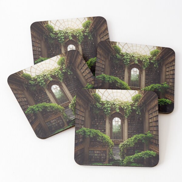 Item preview, Library filled with plants designed and sold by chatzous.
