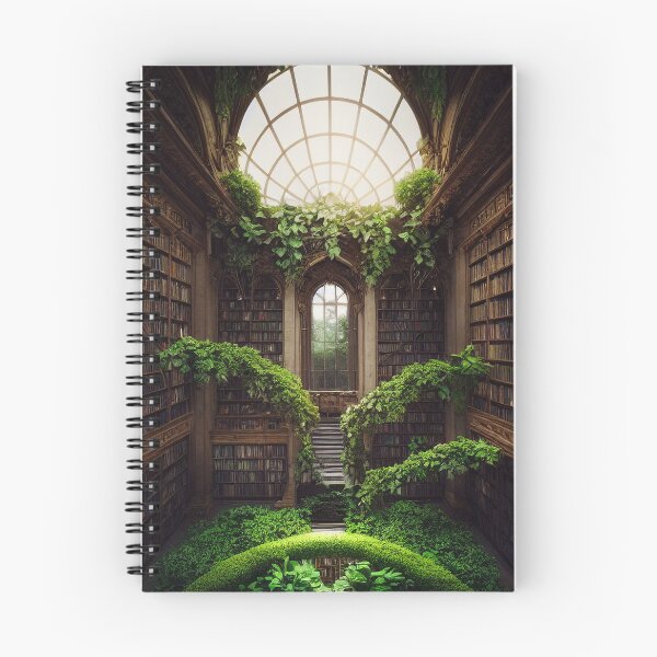 Item preview, Library filled with plants designed and sold by chatzous.