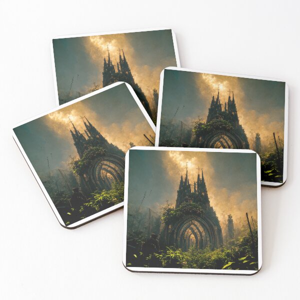 Item preview, Gothic cathedral in flames designed and sold by Maniock.