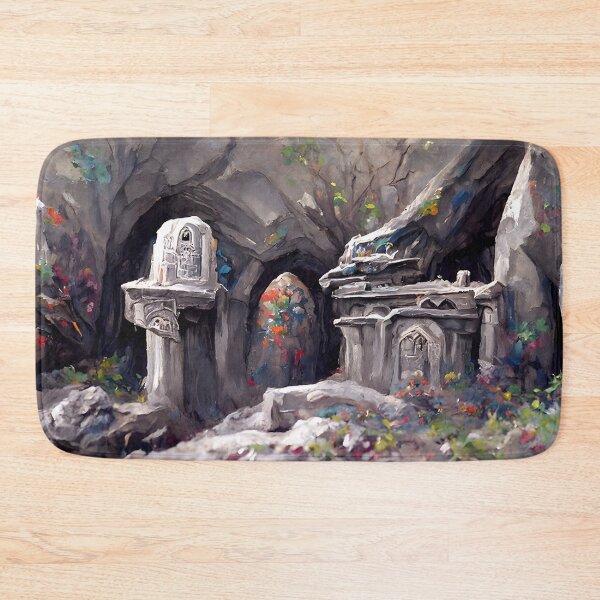 Item preview, Dwarven Gate of Narnduhn | Fantasy Dwarven Artwork | Fantasy Landscape Design designed and sold by AyfuDesigns.