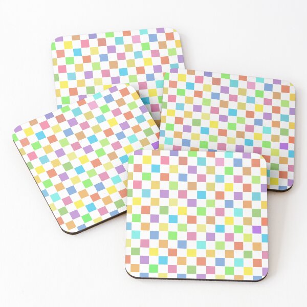 Item preview, Checkered colorful pattern designed and sold by FunPunStickers.