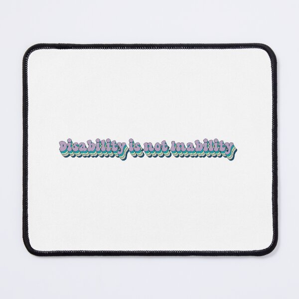 Item preview, Disability Is Not Inability T-shirt Retro designed and sold by Nerdygirlteez.
