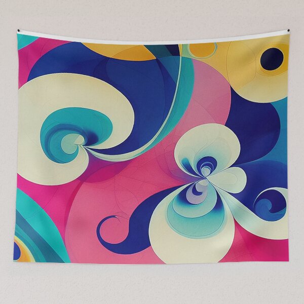 Item preview, Colorful Patterns and Curves  - Created by Artificial Intelligence designed and sold by Created-by-AI.