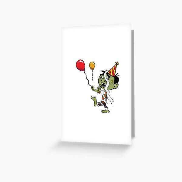 Item preview,   Zombie In Graveyard -  Party Zombie With Balloons designed and sold by ImagesDesigns.
