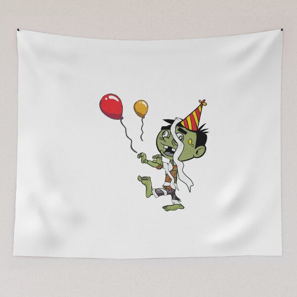 Item preview,   Zombie In Graveyard -  Party Zombie With Balloons designed and sold by ImagesDesigns.