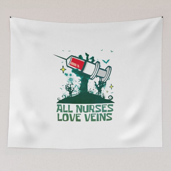 Item preview,  Zombie In Graveyard - All Nurses Love Veins designed and sold by ImagesDesigns.
