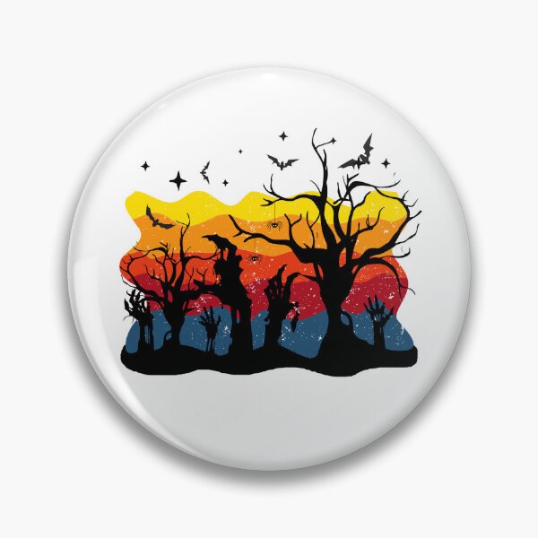 Item preview,  Zombie In Graveyard - Scary Trees And Bats designed and sold by ImagesDesigns.