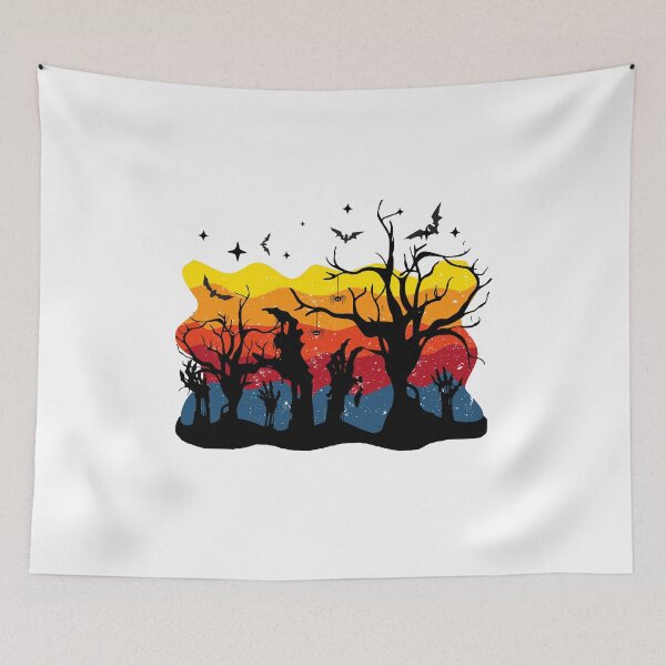 Item preview,  Zombie In Graveyard - Scary Trees And Bats designed and sold by ImagesDesigns.