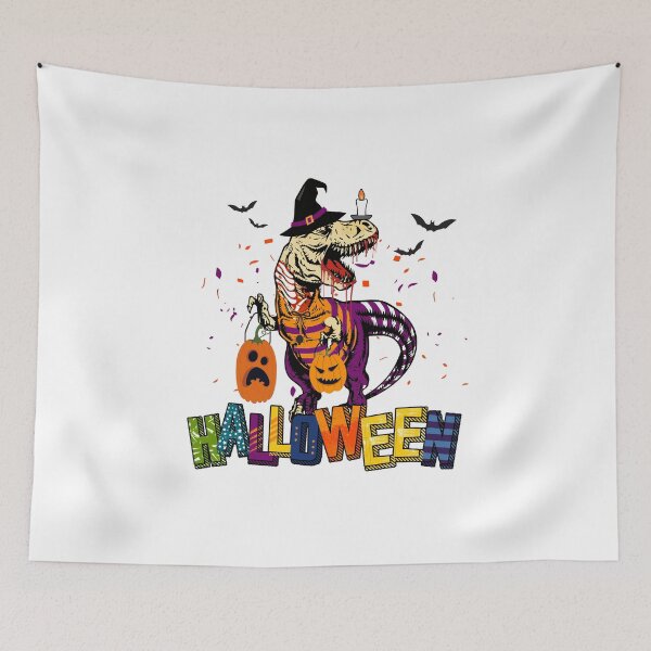 Item preview,   Zombie In Graveyard -  Zombie Dinosaur Halloween And Pumkins  designed and sold by ImagesDesigns.