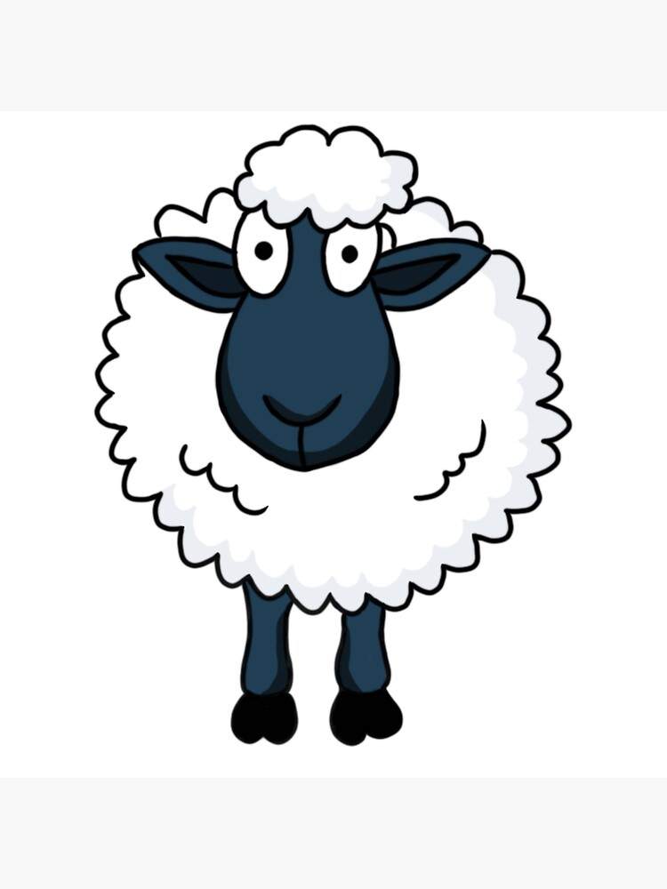 "the cartoon sheep" Poster for Sale by shashanow | Redbubble