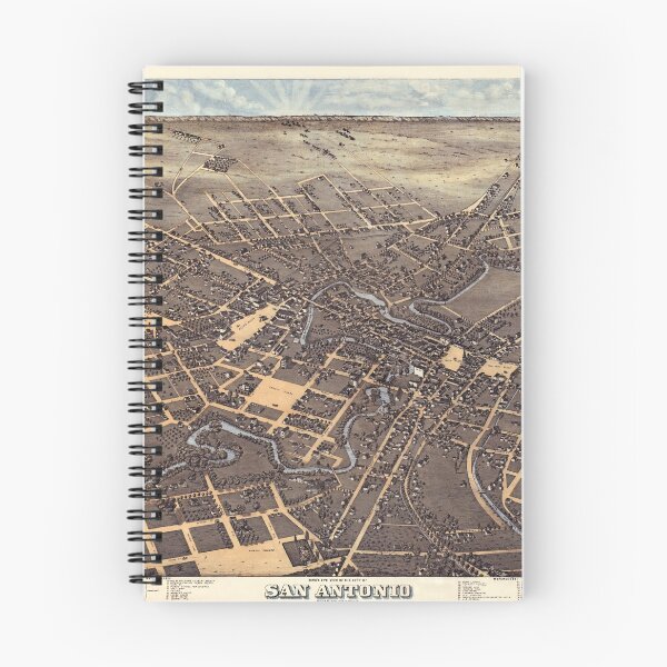 Item preview, San Antonio Texas 1873 Lithograph designed and sold by OpenED360.