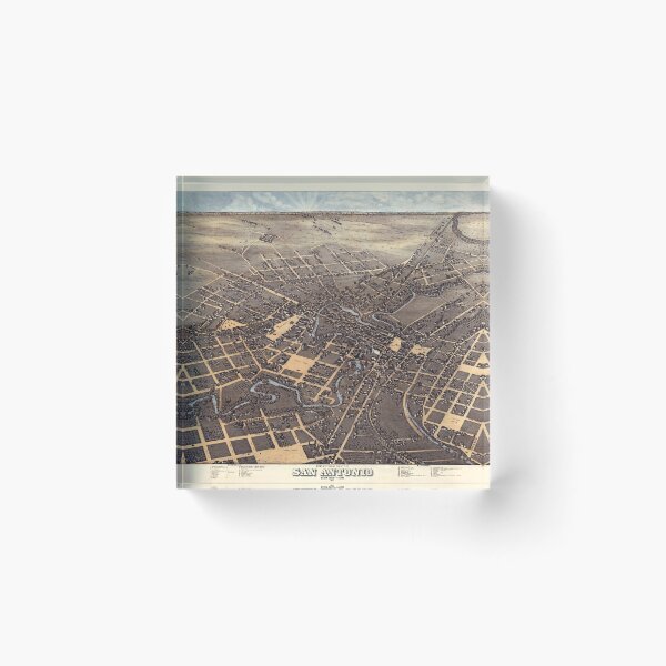 Item preview, San Antonio Texas 1873 Lithograph designed and sold by OpenED360.
