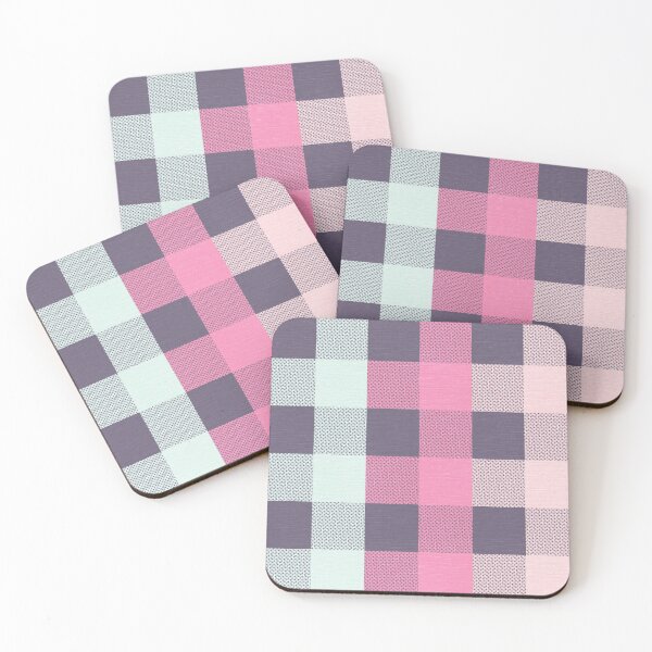 Item preview, Pink Starry Gingham Check designed and sold by KotaMikota.