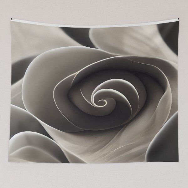 Item preview, Impressive Patterns and Curves in the shape of a flower  - Created by Artificial Intelligence designed and sold by Created-by-AI.