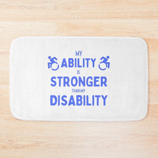 Item preview, My Ability is Stronger than my Disability T-shirt designed and sold by Nerdygirlteez.