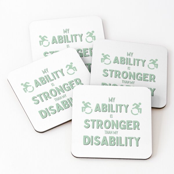 Item preview, My Ability is Stronger than my Disability T-shirt designed and sold by Nerdygirlteez.