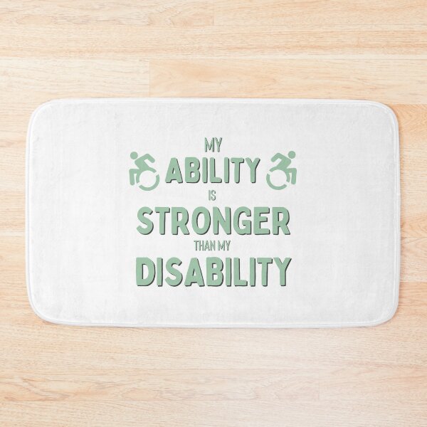 Item preview, My Ability is Stronger than my Disability T-shirt designed and sold by Nerdygirlteez.