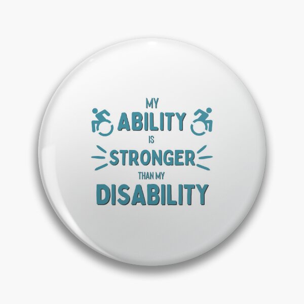 Item preview, My Ability is Stronger than my Disability T-shirt designed and sold by Nerdygirlteez.