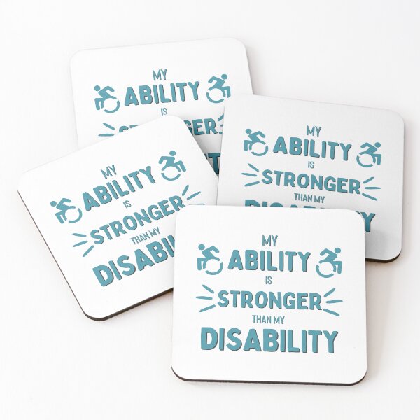 Item preview, My Ability is Stronger than my Disability T-shirt designed and sold by Nerdygirlteez.