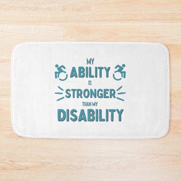 Item preview, My Ability is Stronger than my Disability T-shirt designed and sold by Nerdygirlteez.