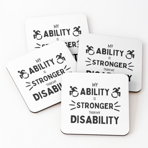 Item preview, My Ability is Stronger than my Disability T-shirt designed and sold by Nerdygirlteez.