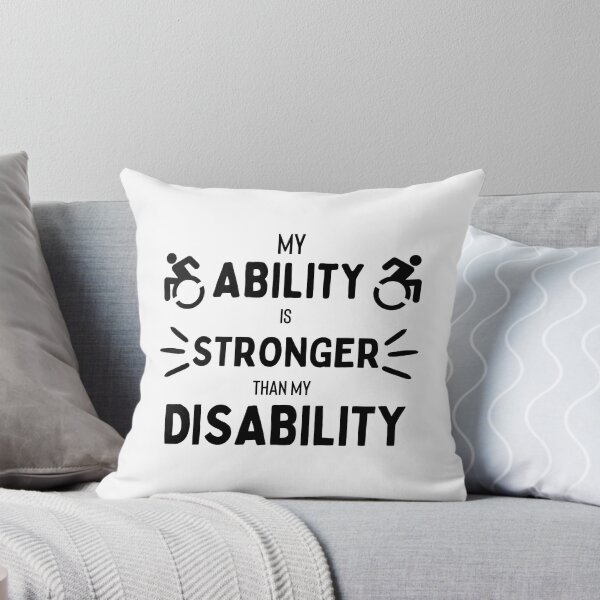 Item preview, My Ability is Stronger than my Disability T-shirt designed and sold by Nerdygirlteez.