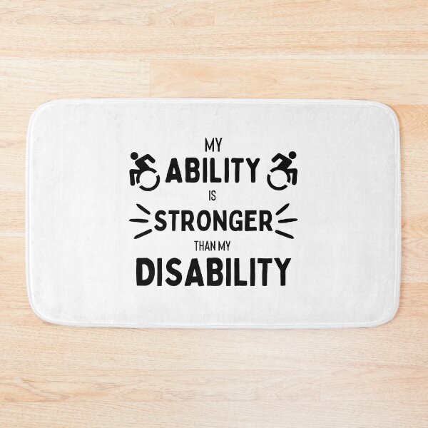 Item preview, My Ability is Stronger than my Disability T-shirt designed and sold by Nerdygirlteez.