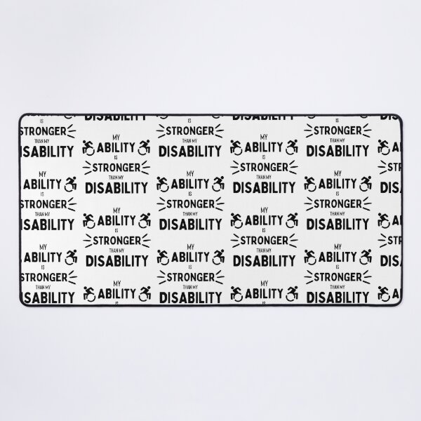 Item preview, My Ability is Stronger than my Disability T-shirt designed and sold by Nerdygirlteez.
