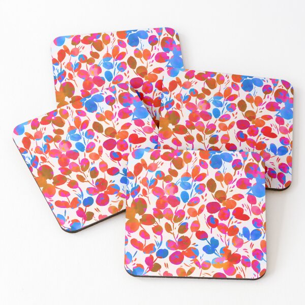 Item preview, pink blue bold florals designed and sold by youdesignme.