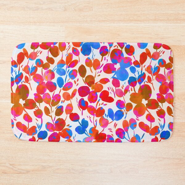 Item preview, pink blue bold florals designed and sold by youdesignme.