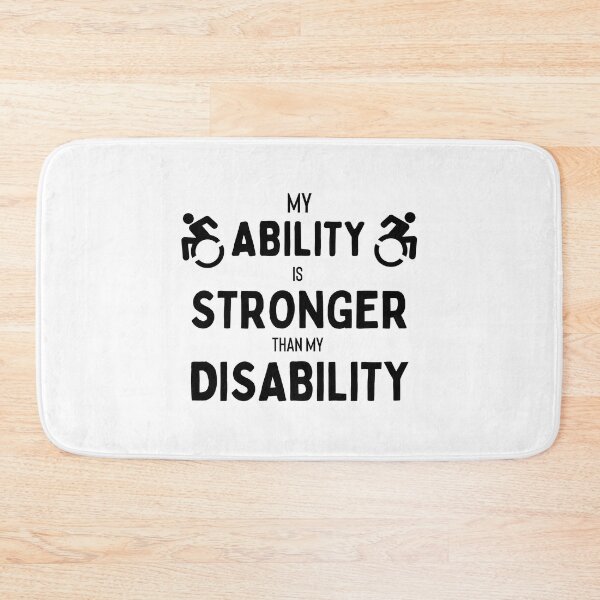 Item preview, My Ability is Stronger than my Disability T-shirt designed and sold by Nerdygirlteez.