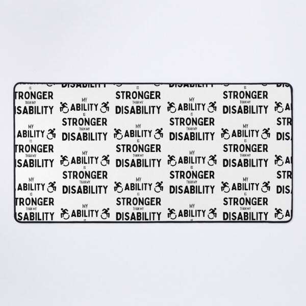 Item preview, My Ability is Stronger than my Disability T-shirt designed and sold by Nerdygirlteez.