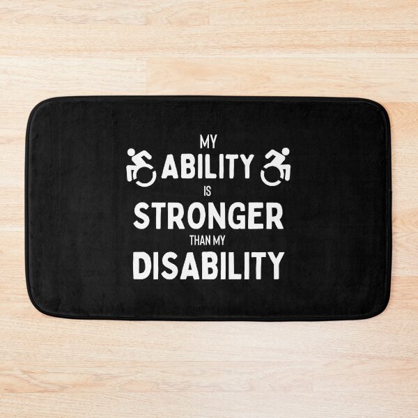 Item preview, My Ability is Stronger than my Disability T-shirt designed and sold by Nerdygirlteez.