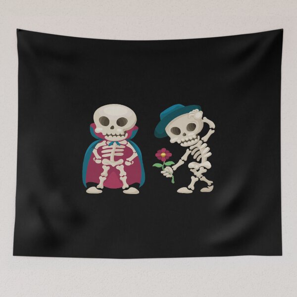 Item preview, Skeleton for halloween with flower  designed and sold by Ach B.