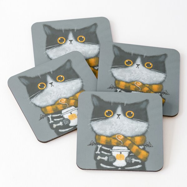 Item preview, PSL Skellie Bat Cat designed and sold by KilkennyCat Art.