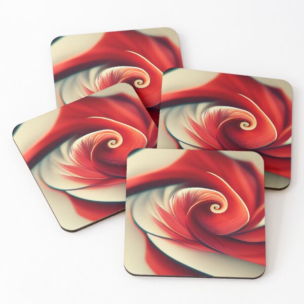 Item preview, Vibrant and Impressive Patterns and Curves in the shape of a flower  - Created by Artificial Intelligence designed and sold by Created-by-AI.