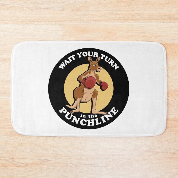 Item preview, Wait Your Turn In The Punchline | Boxing Kangaroo Pun designed and sold by TMBTM.
