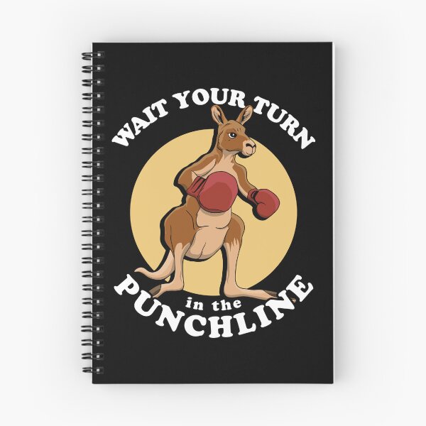 Item preview, Wait Your Turn In The Punchline | Boxing Kangaroo Pun designed and sold by TMBTM.
